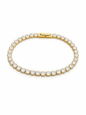 Gold PVD Tennis Bracelet